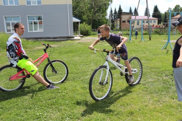 Школьники могли попробовать свои силы в велотриале 